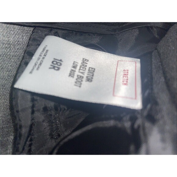 Express Pants Womens Size 18R Grey Barely Boot Low Rise Stretch Editor Career - Picture 10 of 11